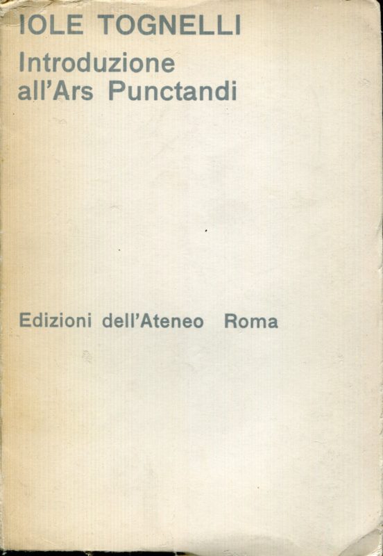 Introduzione all'Ars punctandi