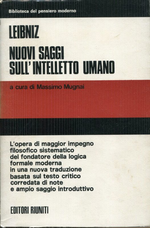 Nuovi saggi sull'intelletto umano. A cura di Massimo Mugnai