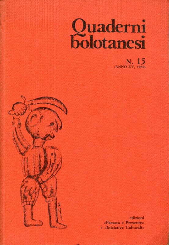 Quaderni bolotanesi : rivista sarda di cultura. N.15 (anno XV, 1989)