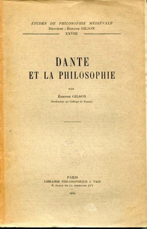 Dante et la philosophie