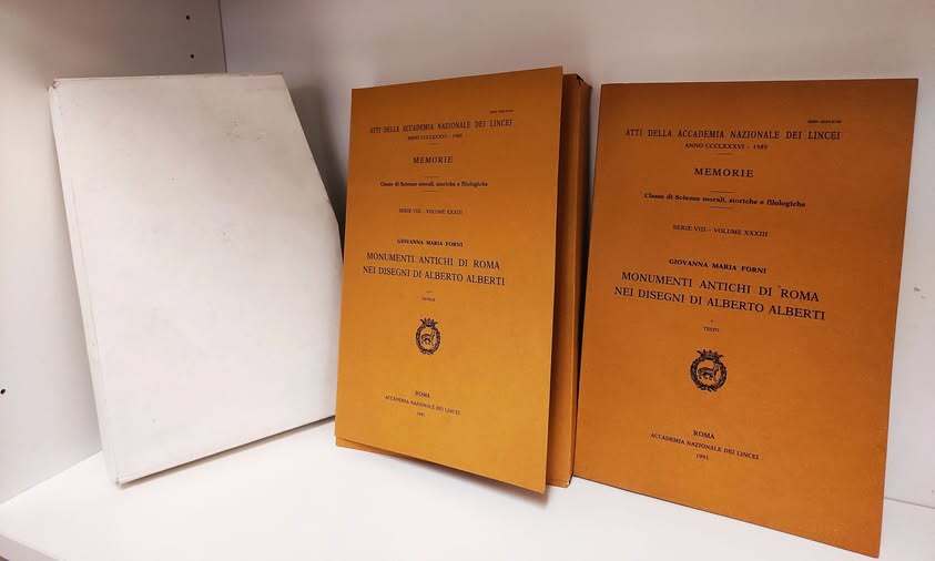 Monumenti antichi di Roma nei disegni di Alberto Alberti. 2 volumi in custodia