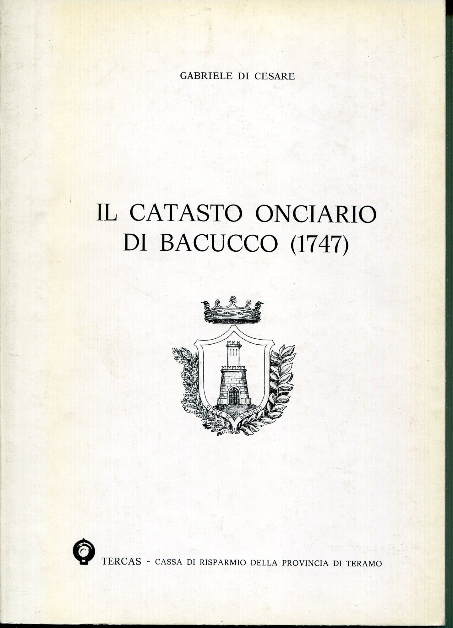 Il catasto onciario di Bacucco, 1747