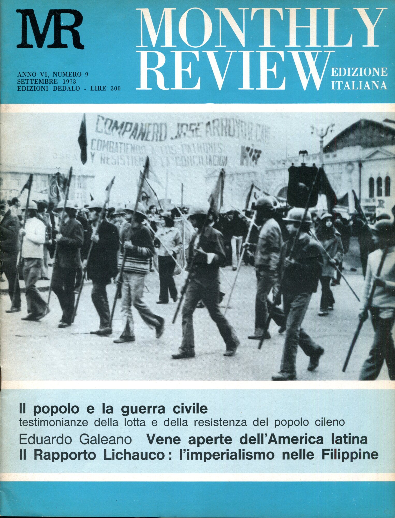 Monthly Review edizione italiana. Mensile, gennaio  - dicembre 1973