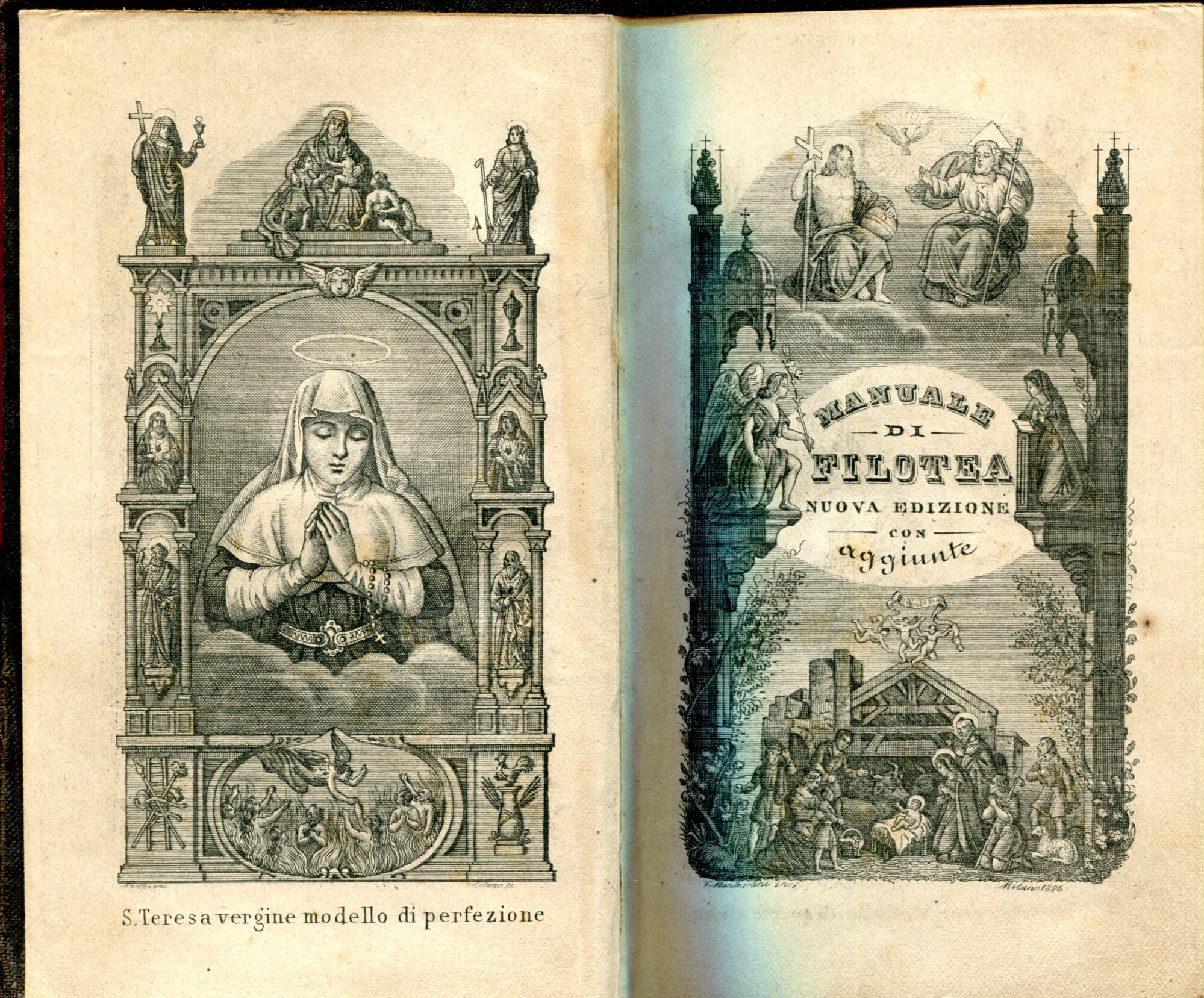 Manuale di filotea. Nuova edizione con aggiunte. Accresciuta di vari esercizi divoti e del vespro della domenica