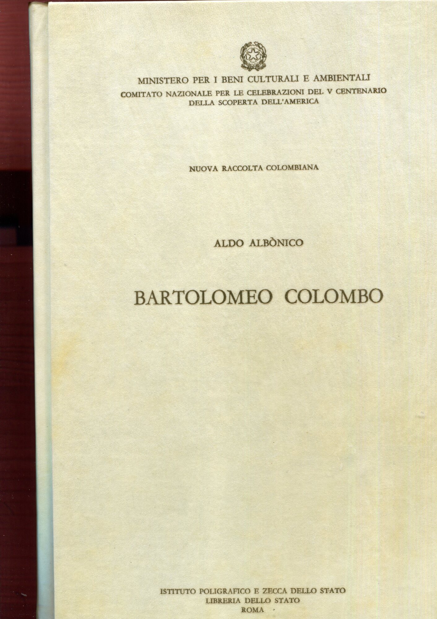 Bartolomeo Colombo. Vol.XIX.