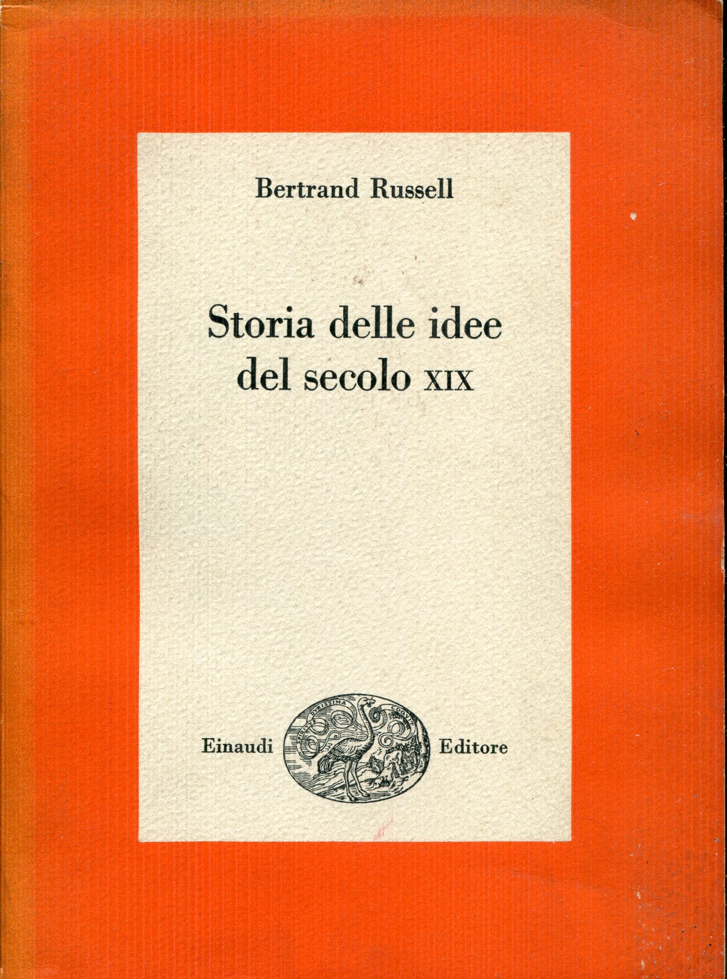 Storia delle idee del secolo XIX