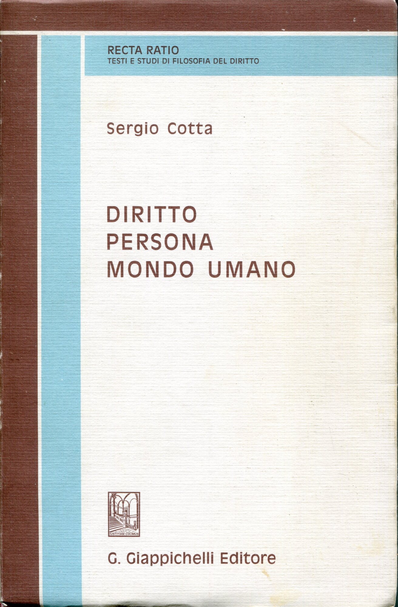 Diritto, persona, mondo umano