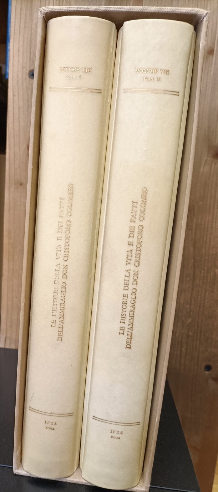 Le historie della vita e dei fatti dell'ammiraglio Don Cristoforo Colombo.  Volume VIII, Tomi 1-2.