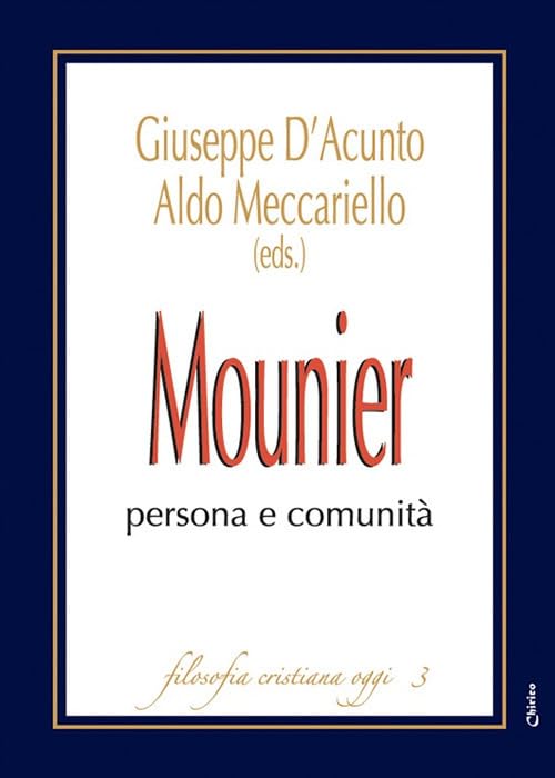Mounier: persona e comunit??