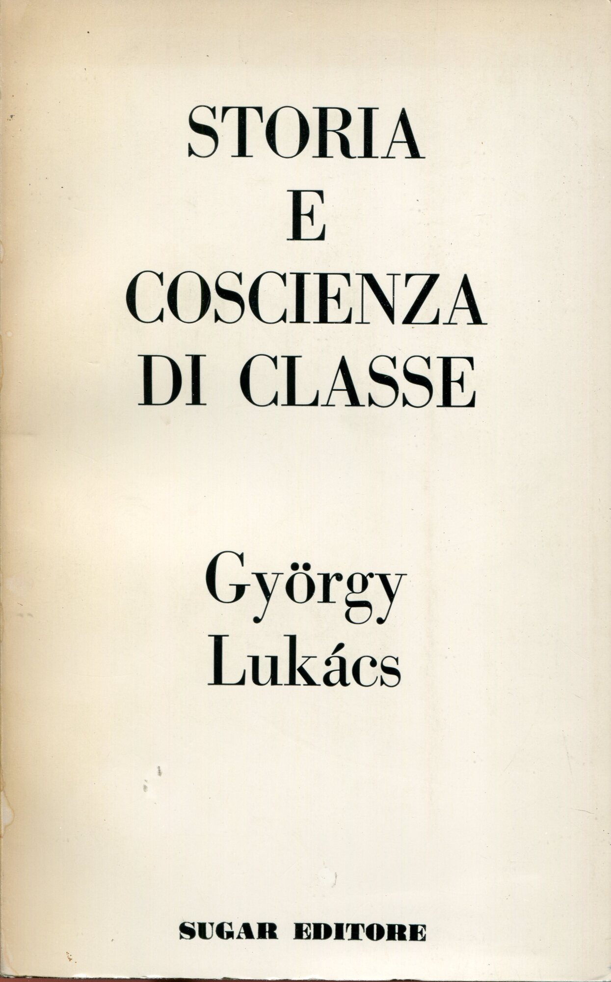 Storia e coscienza di classe