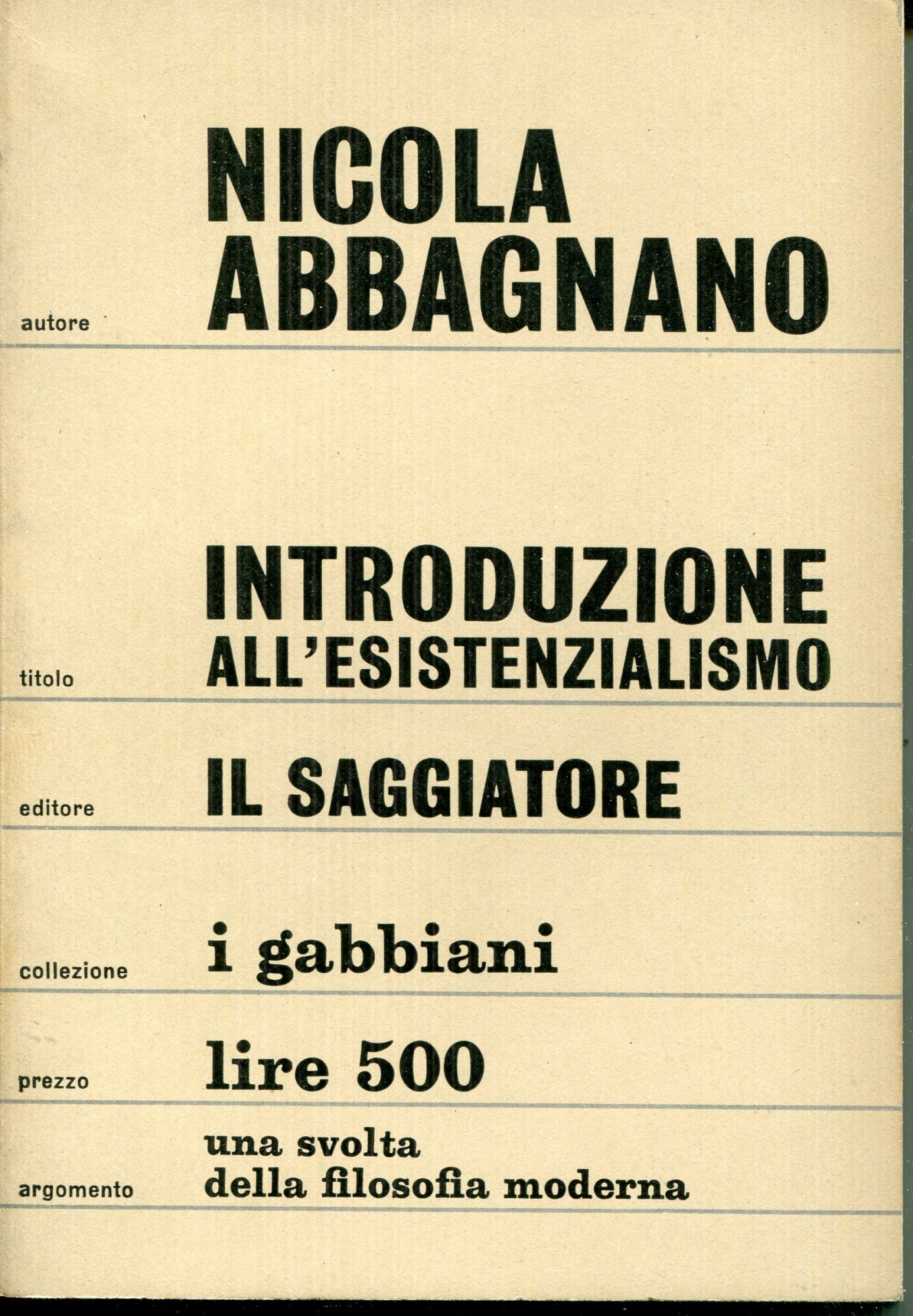 Introduzione all'esistenzialismo