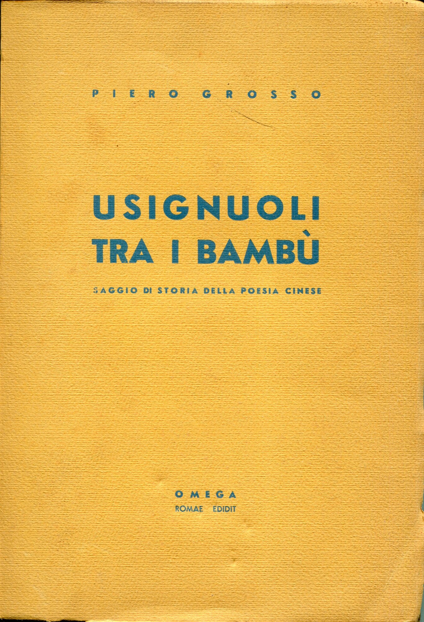 Usignuoli tra i bamb?? : saggio di storia della poesia cinese