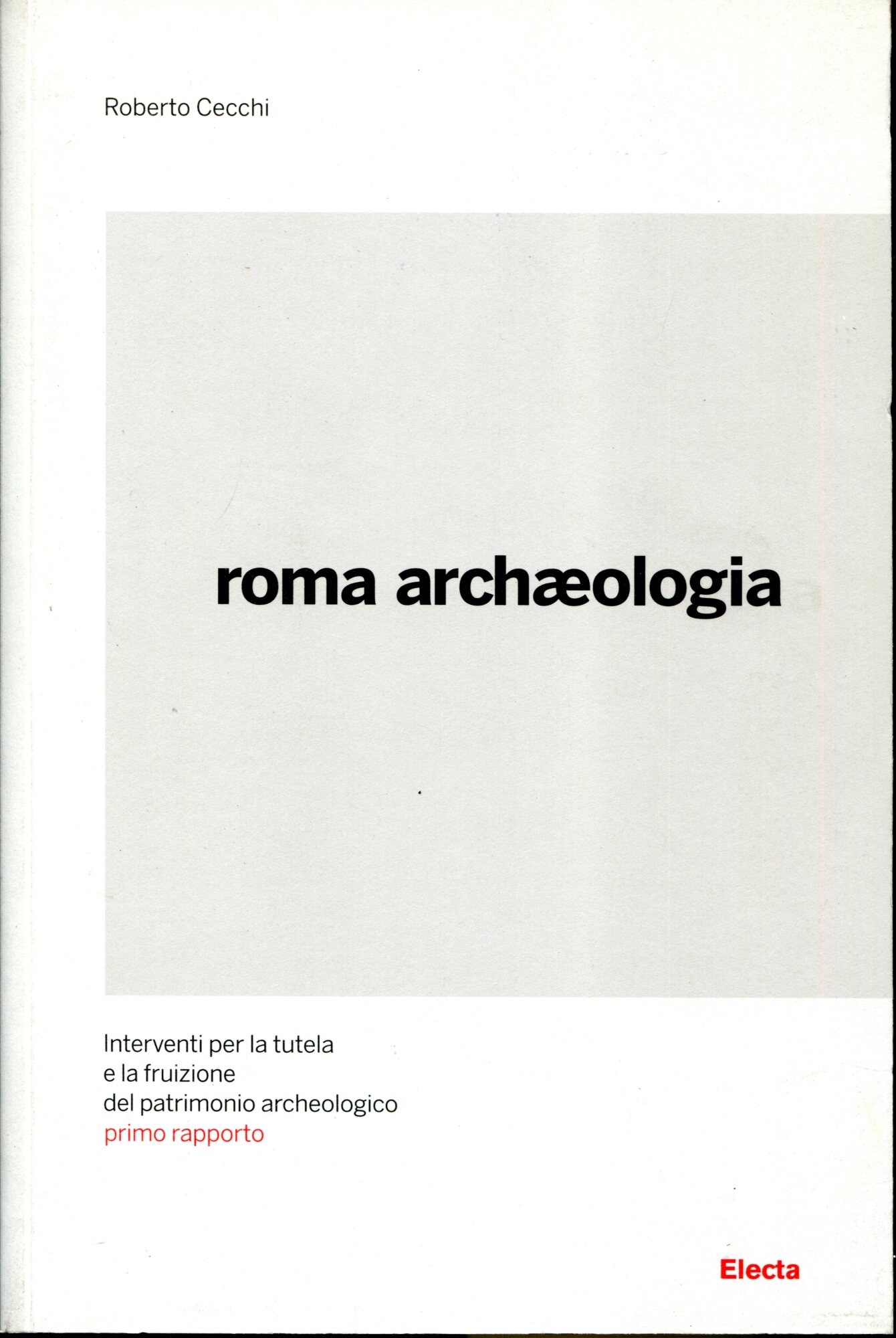 Roma Arch??ologica : interventi per la tutela e la fruizione del patrimonio archeologico : secondo rapporto settembre 2009 febbraio 2010