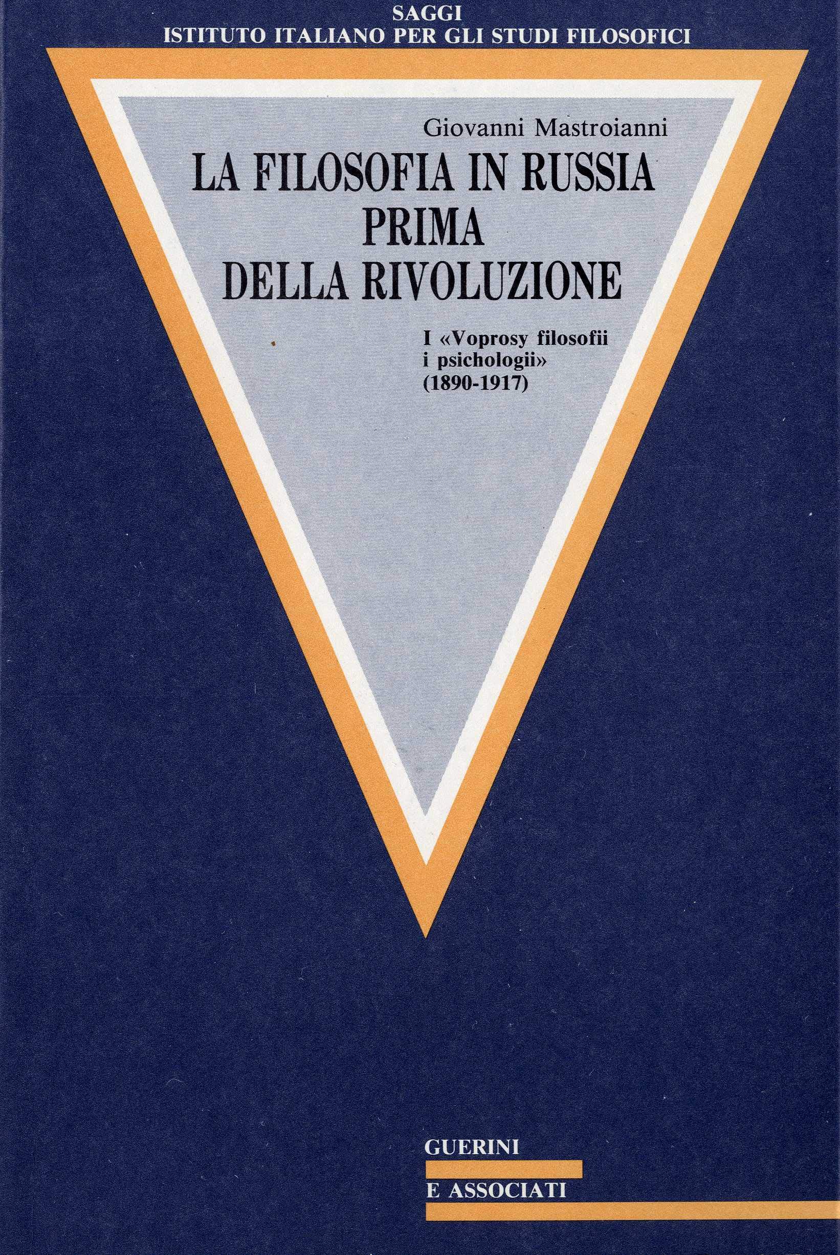 FILOSOFIA IN RUSSIA PRIMA DELLA