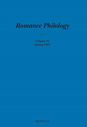 Romance Philology 73/1 (Spring 2019)