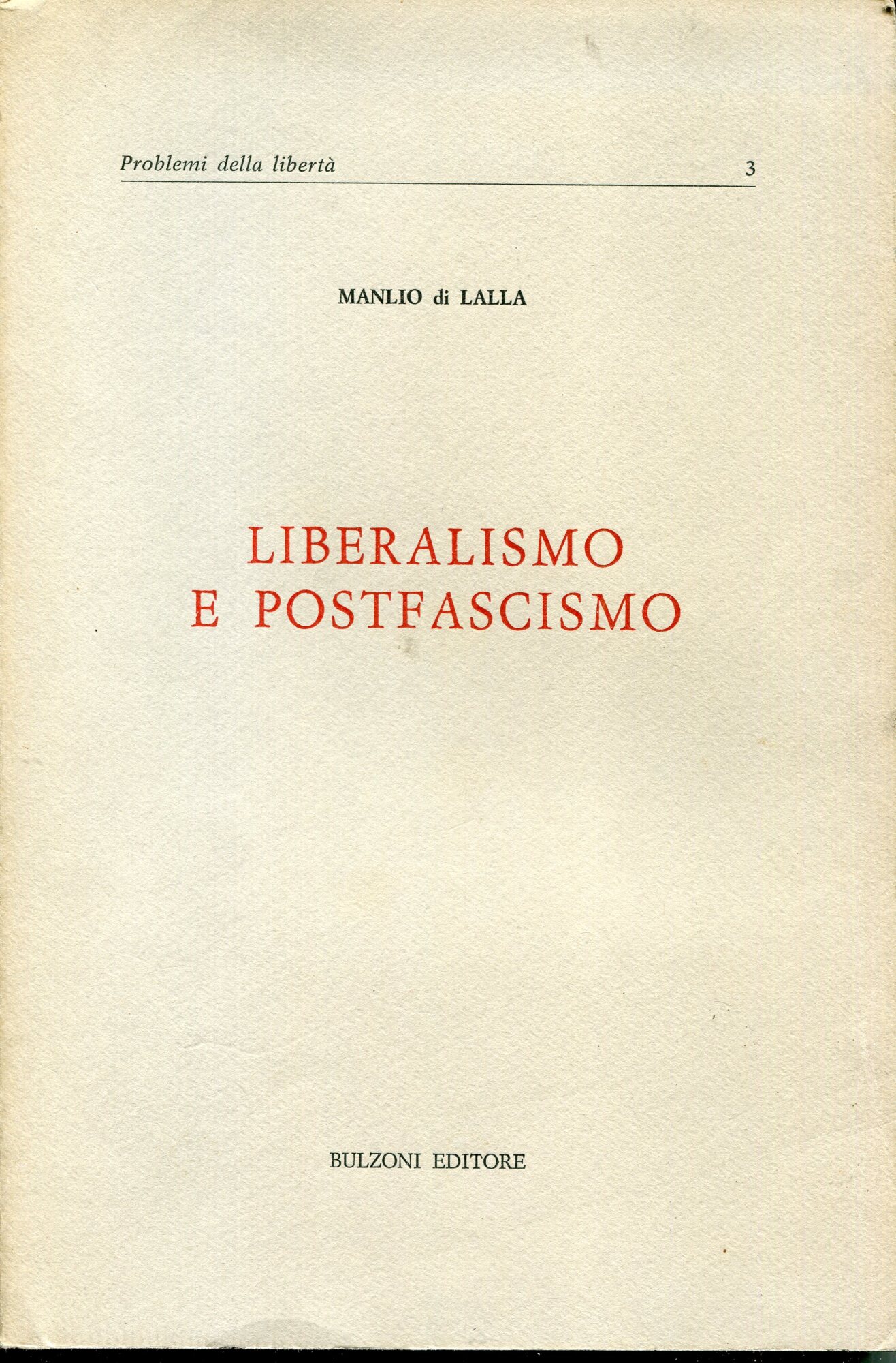 Liberalismo e postfascismo