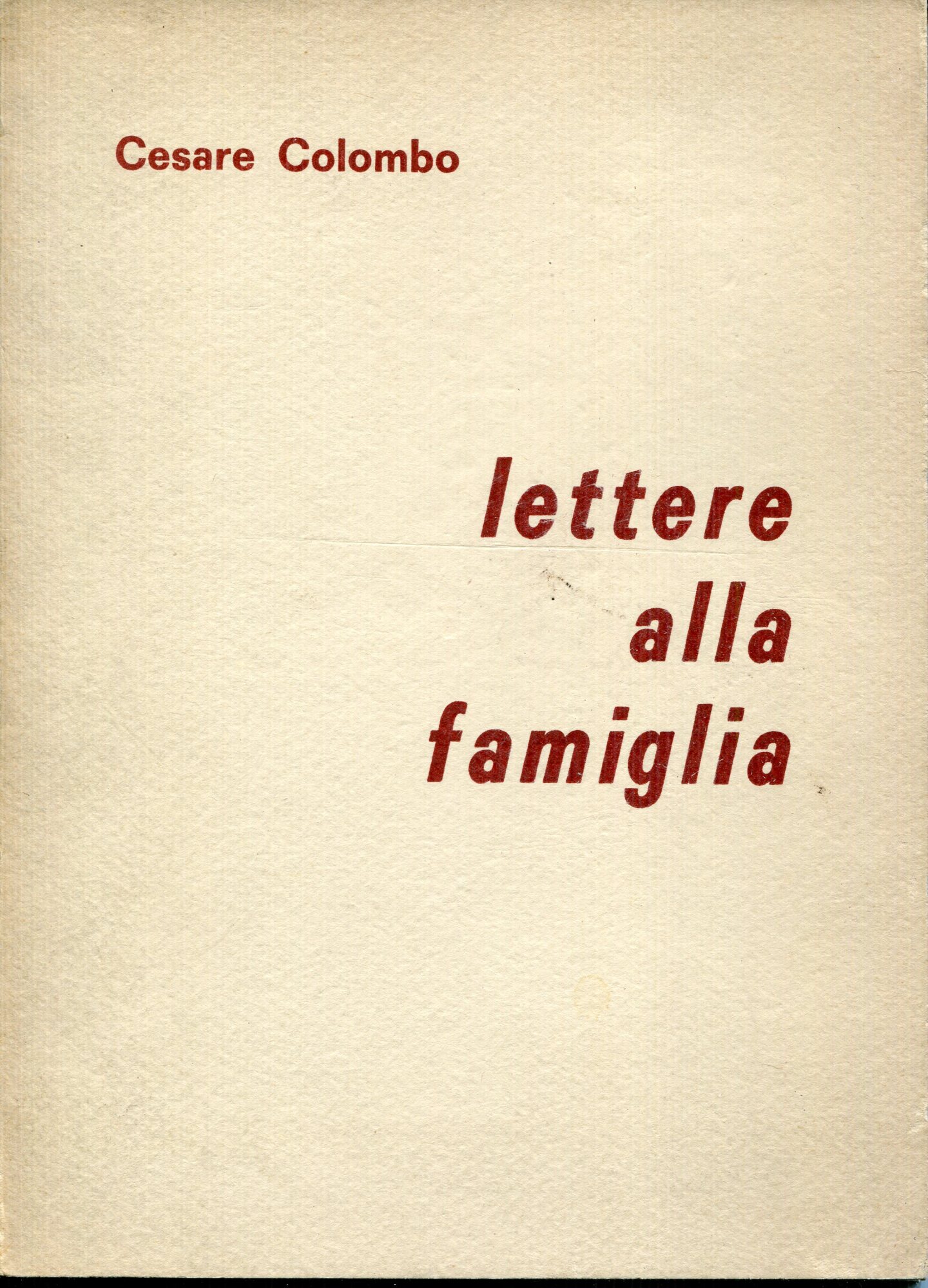 Lettere alla famiglia