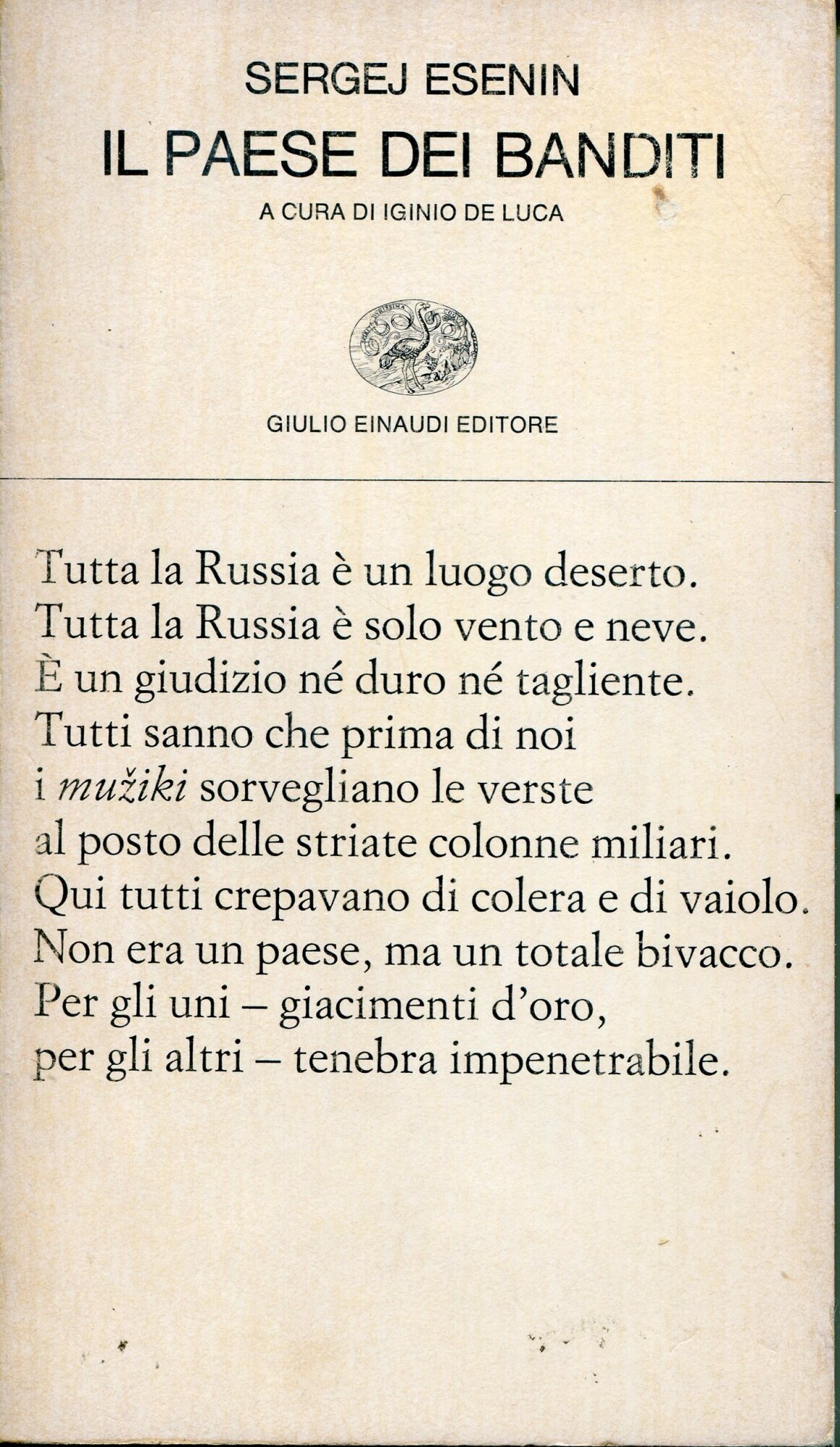 Il paese dei banditi. Testo orig. a fronte.
