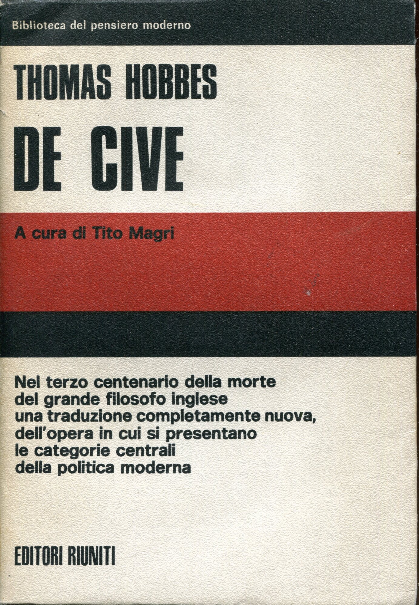 De cive : elementi filosofici sul cittadino