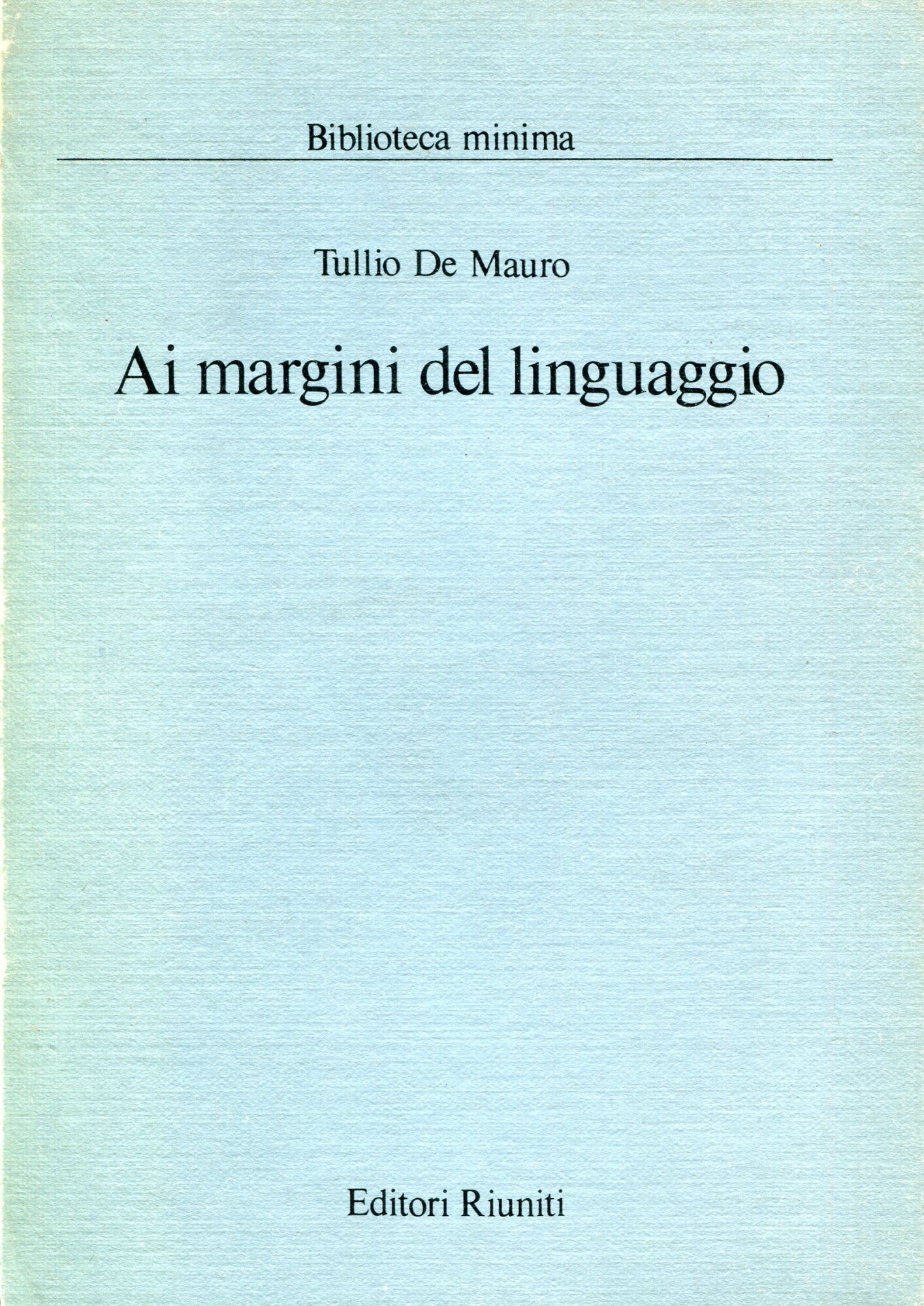 Ai margini del linguaggio