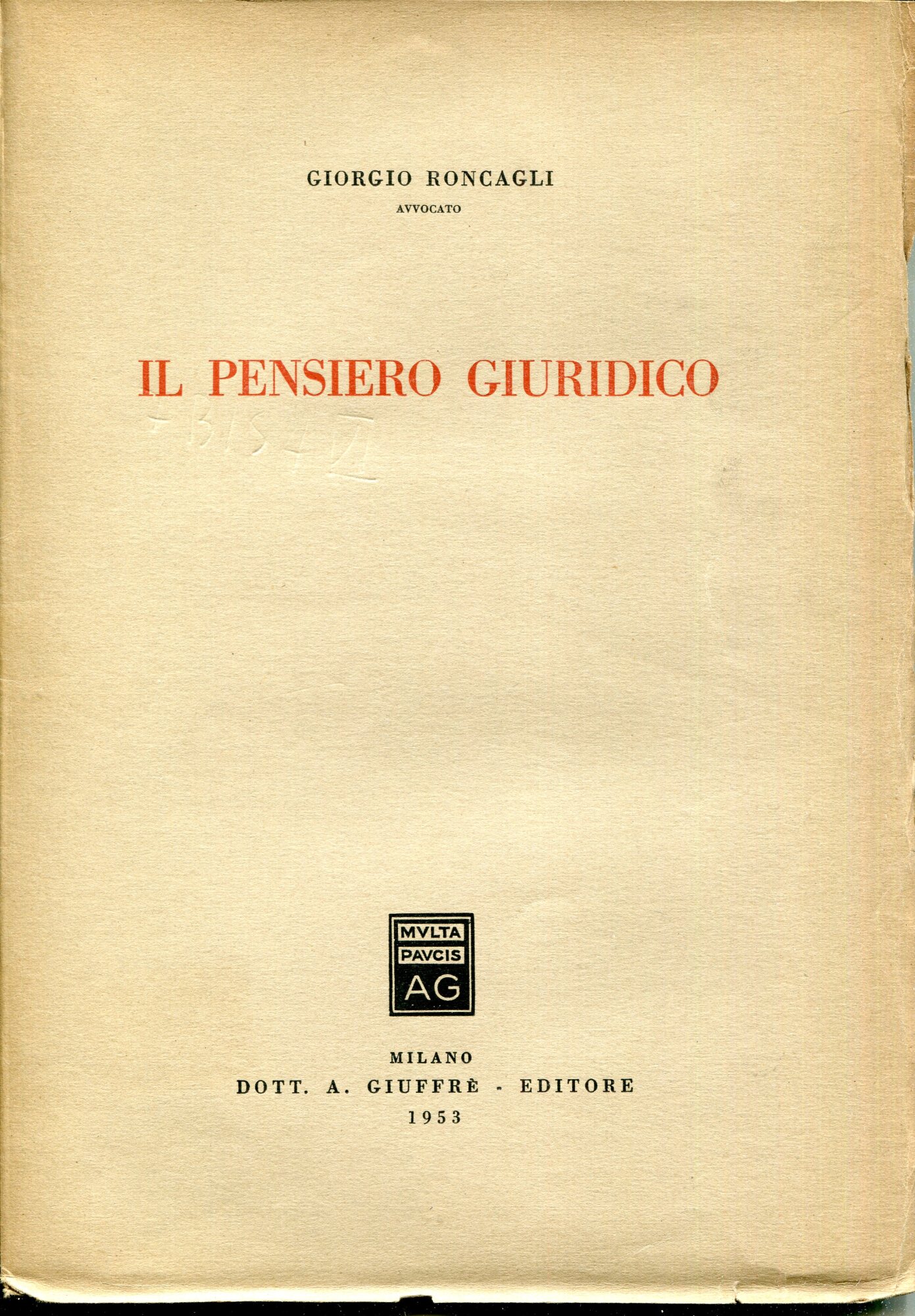 Il pensiero giuridico