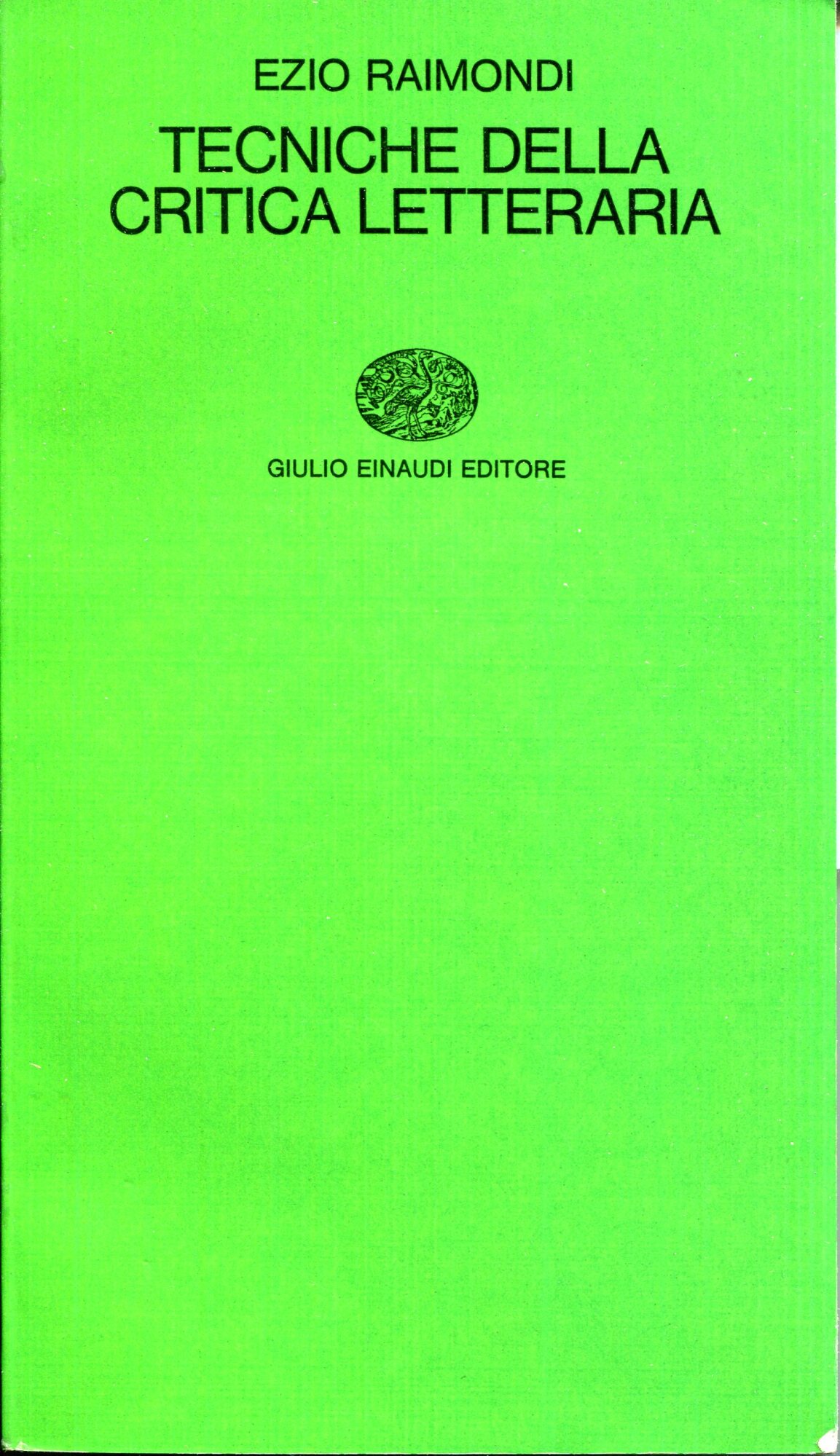 Tecniche della critica letteraria