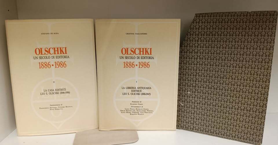 Olschki. Un secolo di editoria 1886-1986. 2 Volumi