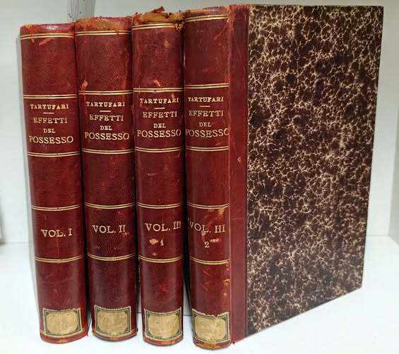 Degli effetti del possesso. 3 volumi in 4 tomi