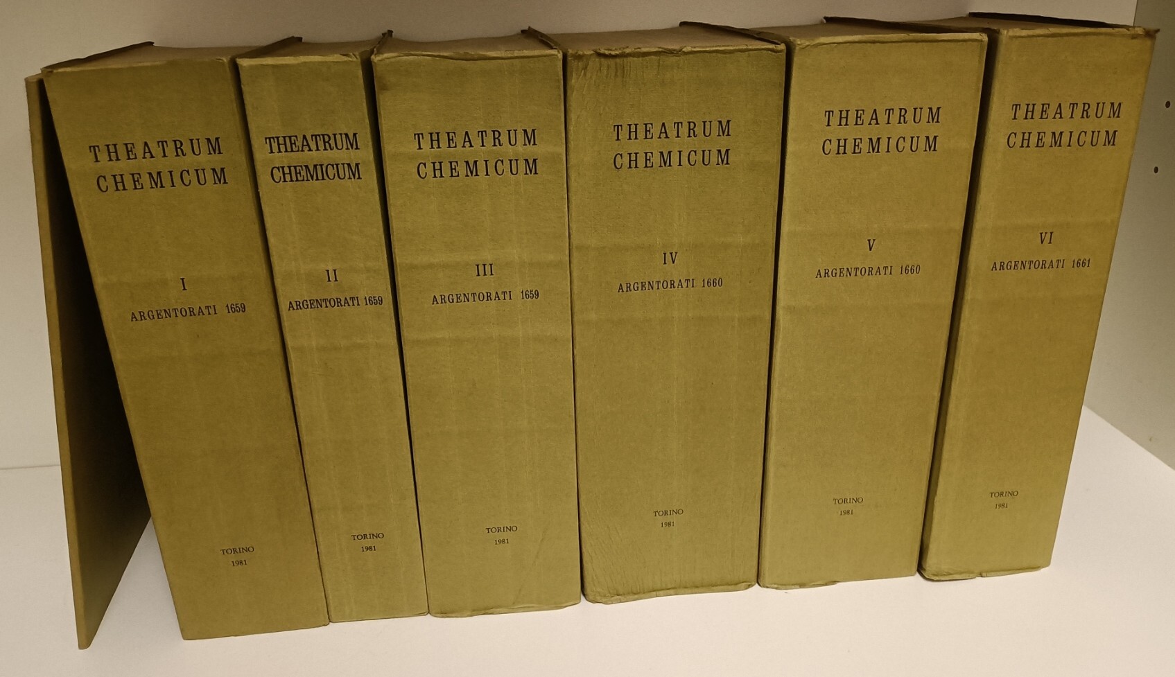 Theatrum chemicum : praecipuos selectorum auctorum tractatus de chemiae et lapidis philosophici ..  Ristampa anastatica invariata