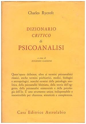 Dizionario critico di psicoanalisi