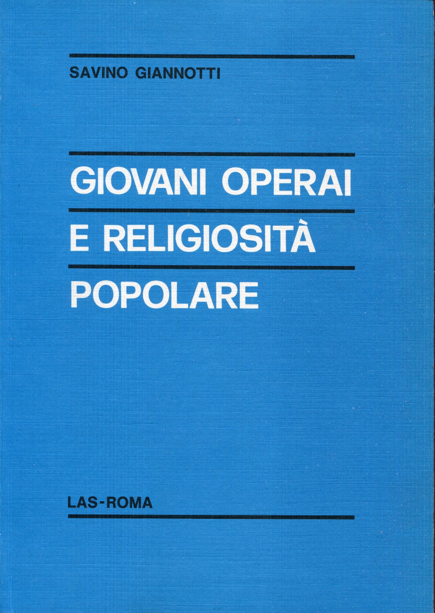 Giovani operai e religiosit?? popolare