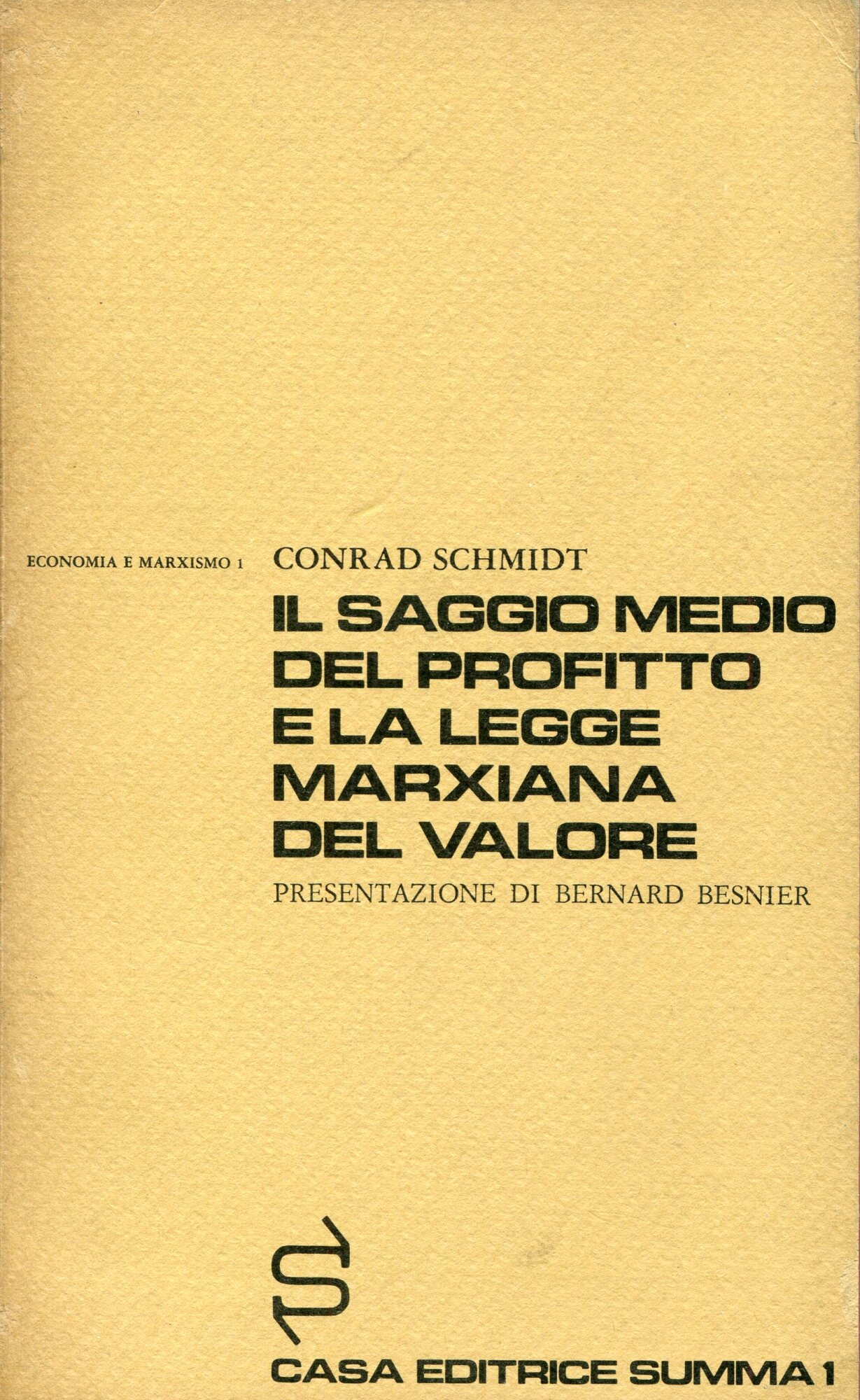 Il saggio medio del profitto e la legge marxiana del valore
