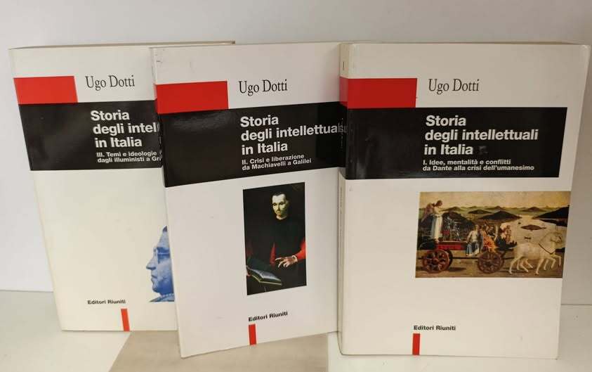 Storia degli intellettuali in Italia. 3 volumi:  1: Idee, mentalit?? e conflitti da Dante alla crisi dell'umanesimo. 2: Crisi e liberazione da Machiavelli a Galilei. 3: Temi e ideologie dagli illuministi a Gramsci