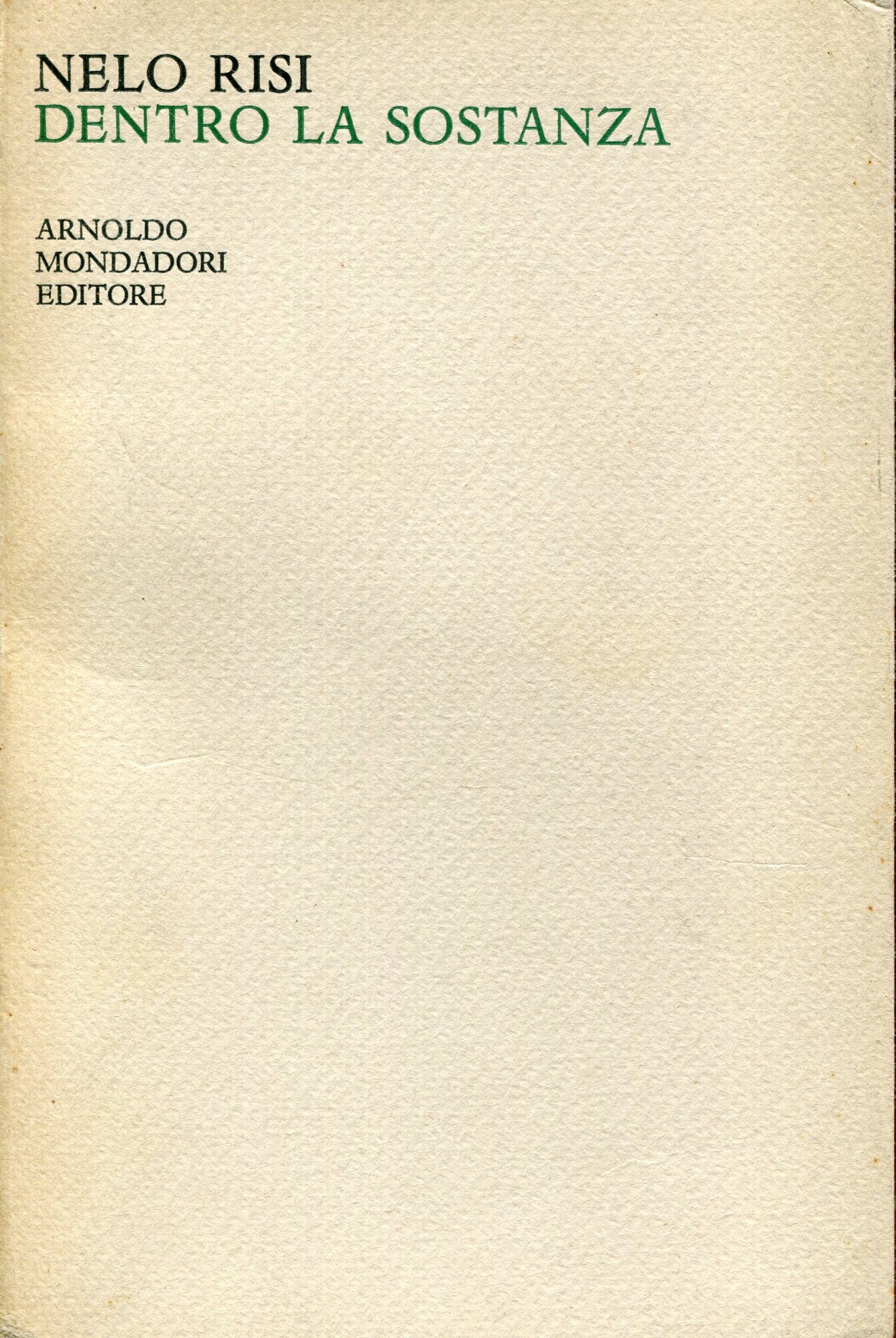 Dentro la sostanza