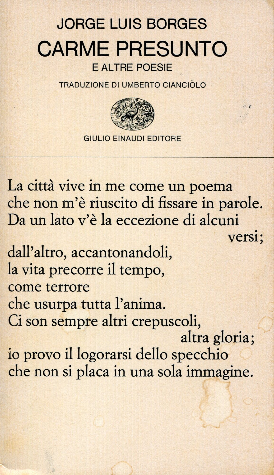 Carme presunto e altre poesie
