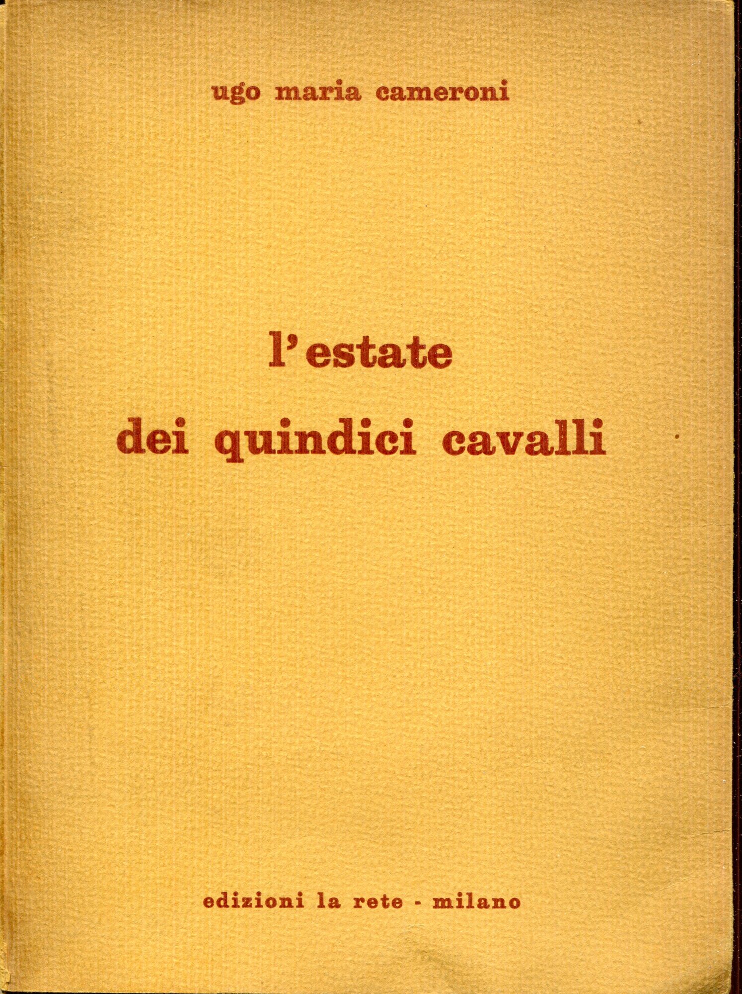 L'estate dei quindici cavalli