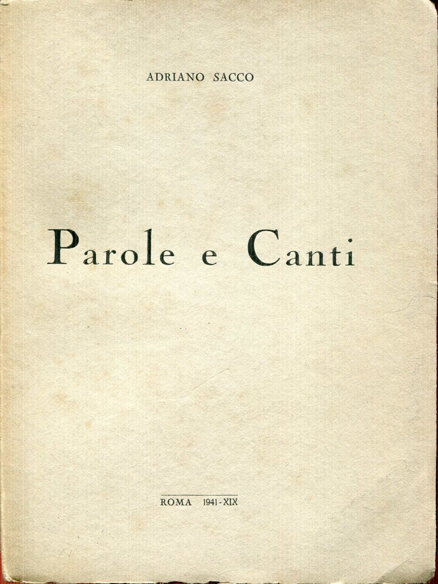 Parole e canti