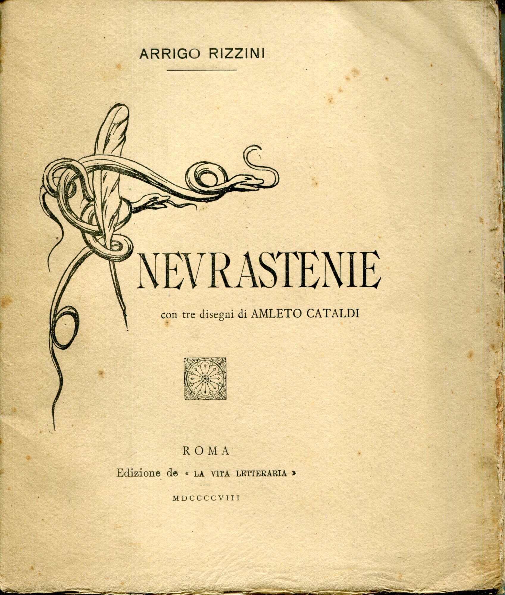 Nevrastenie con tre disegni di Amleto Cataldi
