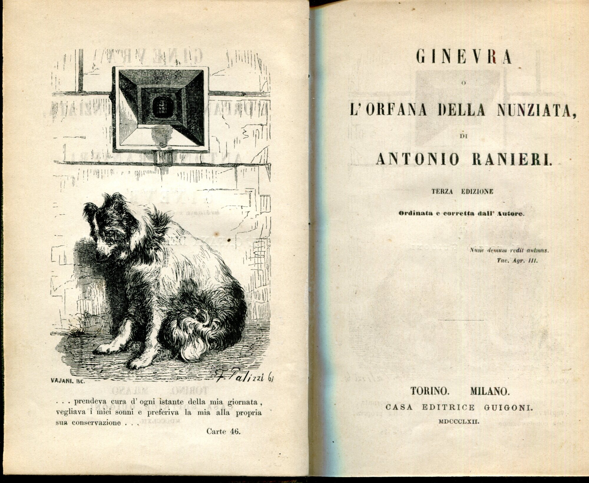Ginevra, o L'orfana della Nunziata. Terza edizione ordinata e corretta dall'autore