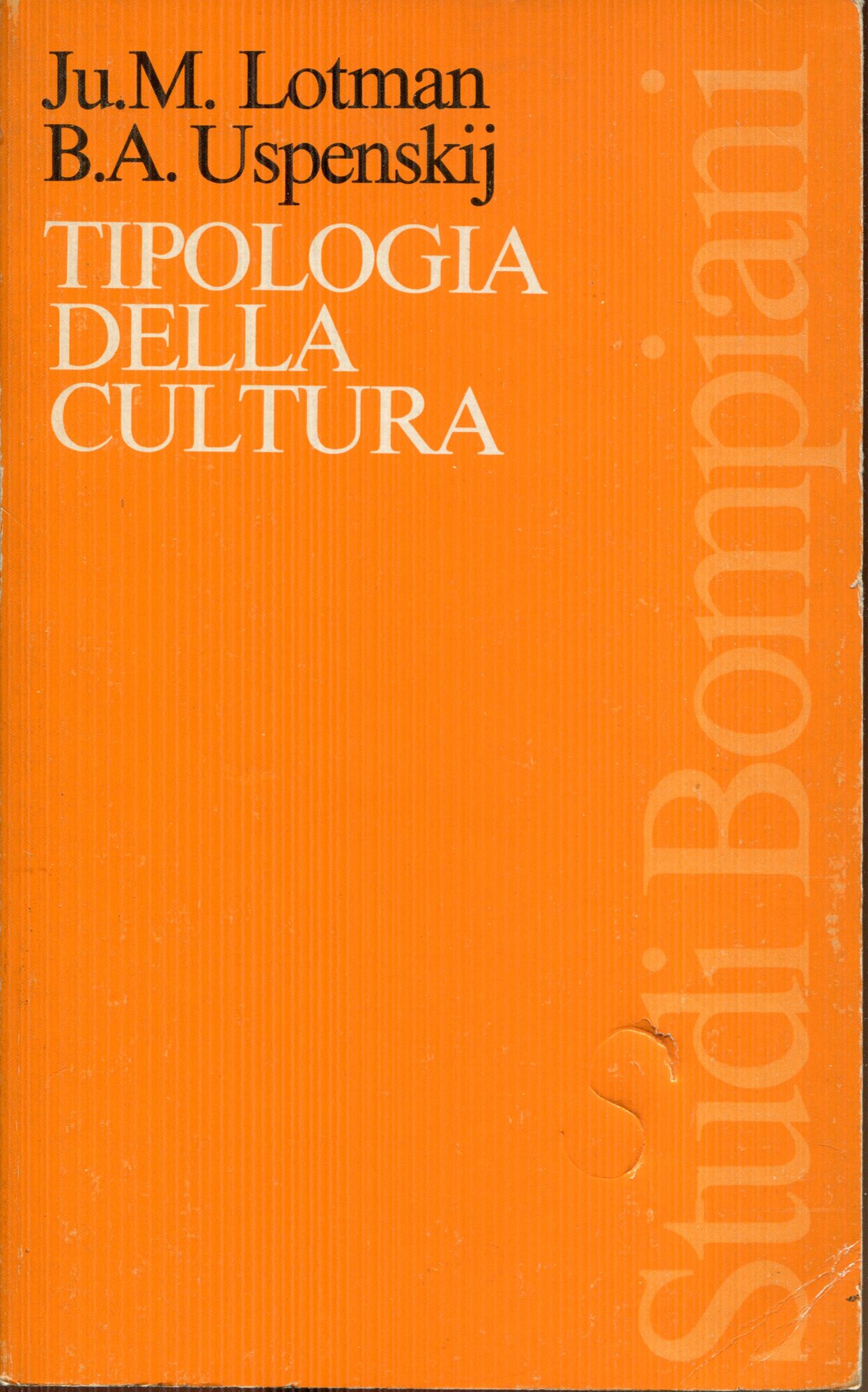 Tipologia della cultura,  a cura di Remo Faccani e Marzio Marzaduri
