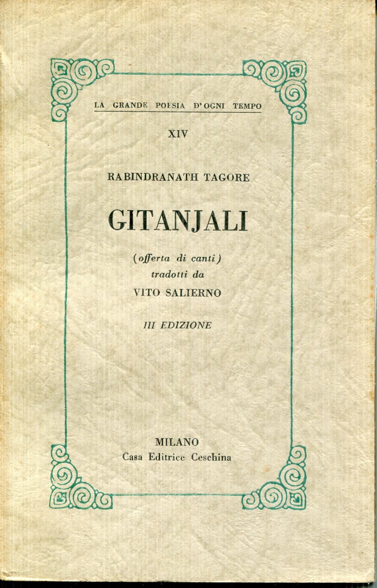 Gitanjali : offerta di canti, tradotti da Vito Salierno