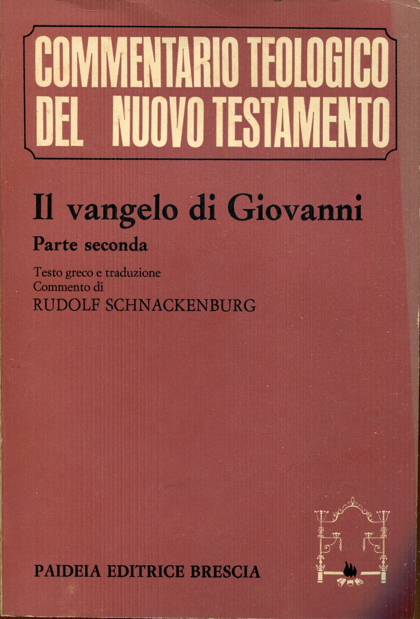 2.: Il Vangelo di Giovanni : testo greco e traduzione, commento ai capp. 5-12