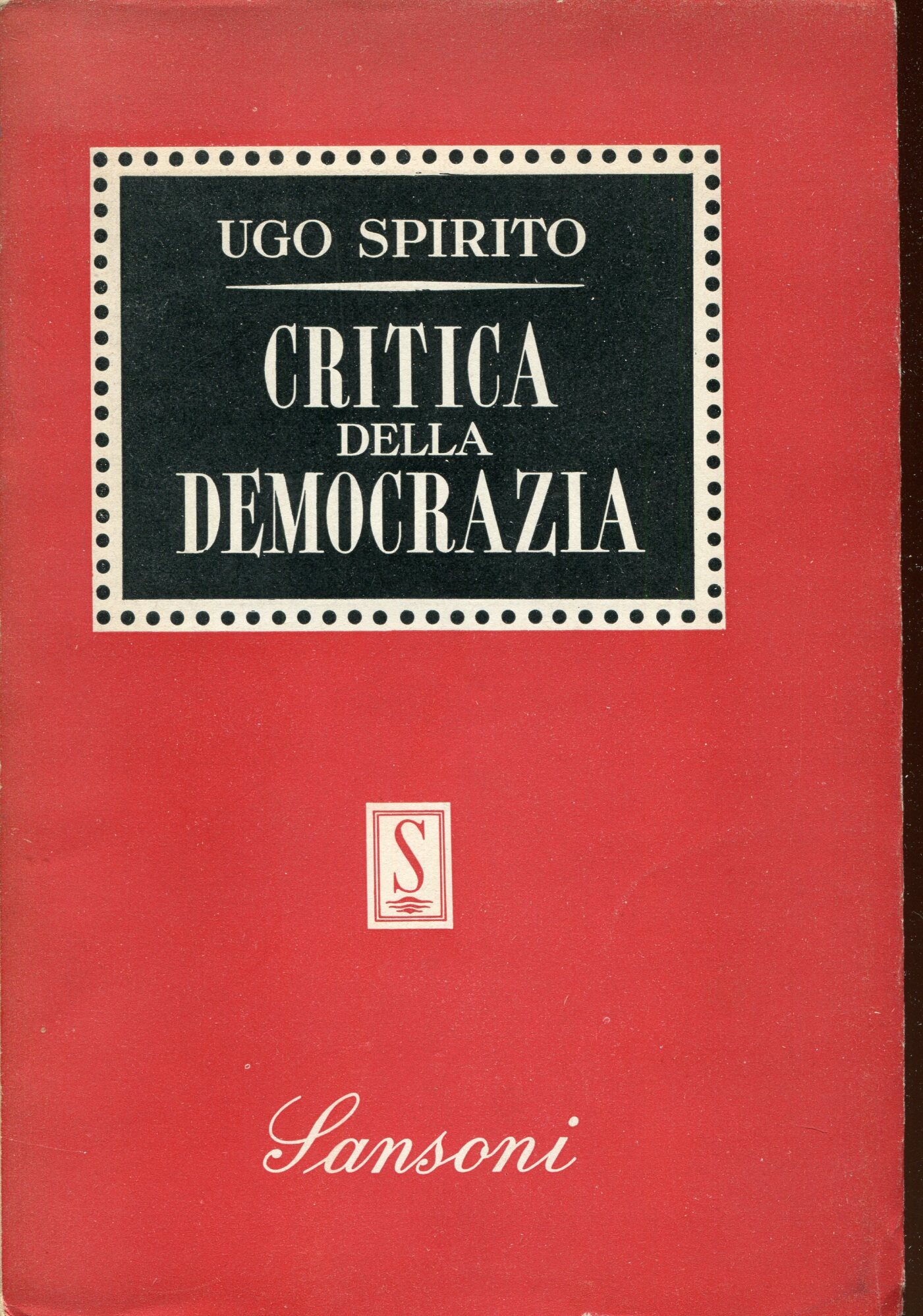 Critica della democrazia