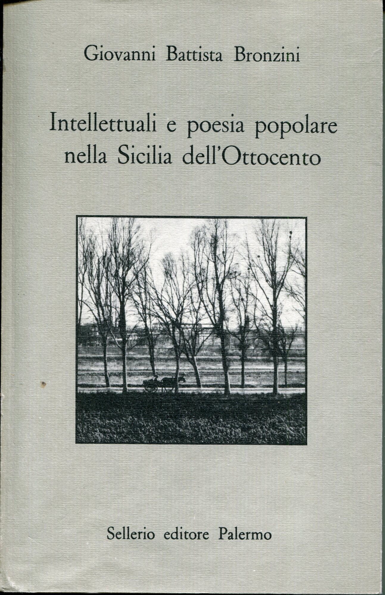Intellettuali e poesia popolare nella Sicilia dell'Ottocento