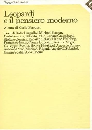 Leopardi e il pensiero moderno